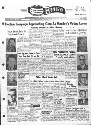 Saanich Peninsula And Gulf Islands Review Wed, November 3, 1965 (Page 1)