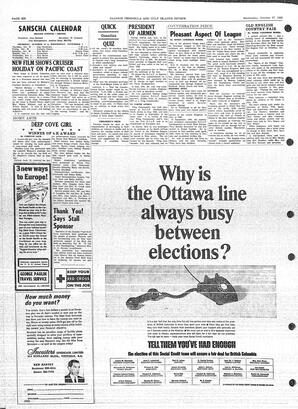 Saanich Peninsula And Gulf Islands Review Wed, October 27, 1965 (Page 6)