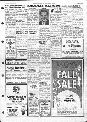Saanich Peninsula And Gulf Islands Review Wed, October 27, 1965 (Page 3)