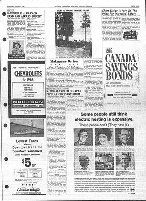 Saanich Peninsula And Gulf Islands Review Wed, October 6, 1965 (Page 9)