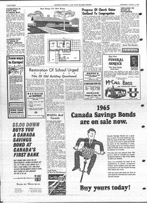 Saanich Peninsula And Gulf Islands Review Wed, October 6, 1965 (Page 8)