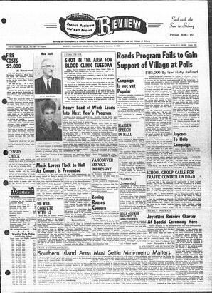 Saanich Peninsula And Gulf Islands Review Wed, October 6, 1965 (Page 1)