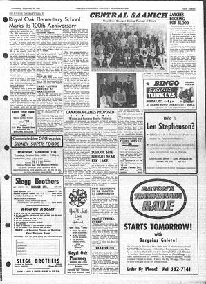 Saanich Peninsula And Gulf Islands Review Wed, September 29, 1965 (Page 3)