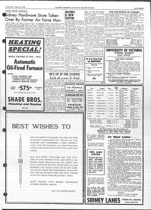 Saanich Peninsula And Gulf Islands Review Wed, August 25, 1965 (Page 7)