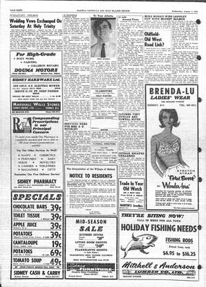 Saanich Peninsula And Gulf Islands Review Wed, August 4, 1965 (Page 8)