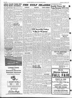Saanich Peninsula And Gulf Islands Review Wed, August 4, 1965 (Page 6)