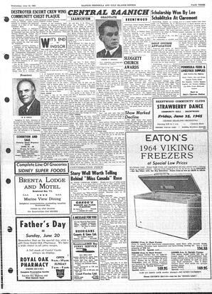 Saanich Peninsula And Gulf Islands Review Wed, June 16, 1965 (Page 3)