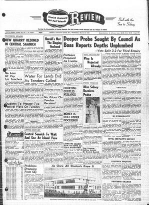 Saanich Peninsula And Gulf Islands Review Wed, March 10, 1965 (Page 1)
