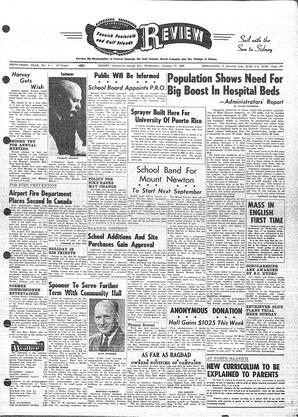 Saanich Peninsula And Gulf Islands Review Wed, January 27, 1965 (Page 1)