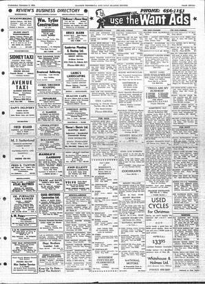 Saanich Peninsula And Gulf Islands Review Wed, December 9, 1964 (Page 7)