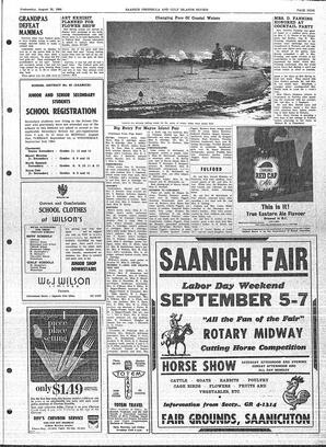Saanich Peninsula And Gulf Islands Review Wed, August 26, 1964 (Page 9)