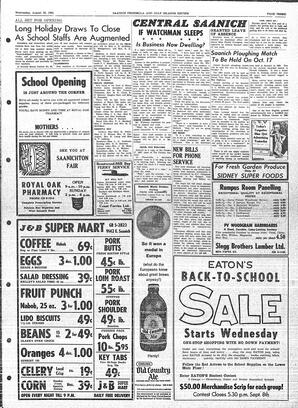 Saanich Peninsula And Gulf Islands Review Wed, August 26, 1964 (Page 3)