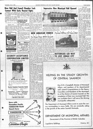 Saanich Peninsula And Gulf Islands Review Wed, July 1, 1964 (Page 11)