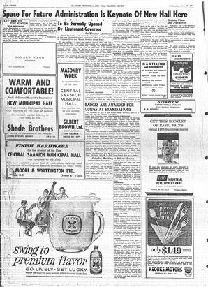 Saanich Peninsula And Gulf Islands Review Wed, June 24, 1964 (Page 8)