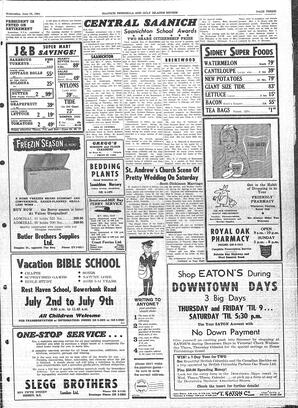Saanich Peninsula And Gulf Islands Review Wed, June 24, 1964 (Page 3)