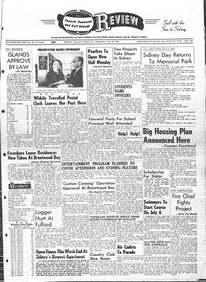 Saanich Peninsula And Gulf Islands Review Wed, June 24, 1964 (Page 1)