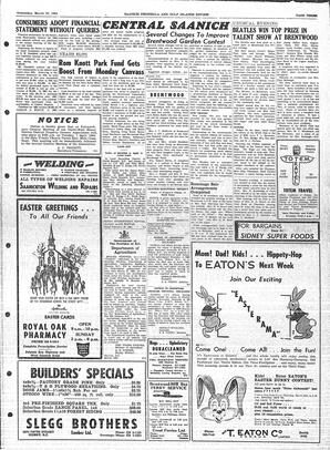 Saanich Peninsula And Gulf Islands Review Wed, March 25, 1964 (Page 3)