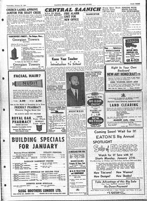 Saanich Peninsula And Gulf Islands Review Wed, January 22, 1964 (Page 3)
