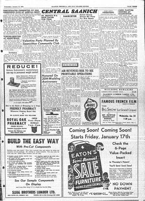 Saanich Peninsula And Gulf Islands Review Wed, January 15, 1964 (Page 3)