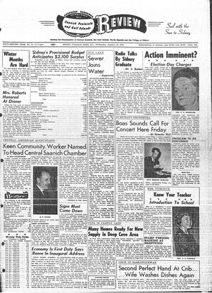 Saanich Peninsula And Gulf Islands Review Wed, January 15, 1964 (Page 1)