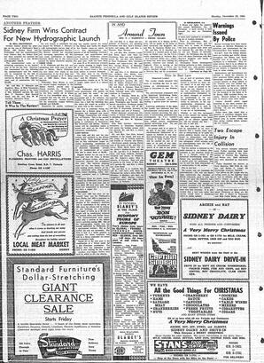 Saanich Peninsula And Gulf Islands Review Mon, December 23, 1963 (Page 2)