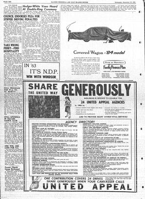 Saanich Peninsula And Gulf Islands Review Wed, September 25, 1963 (Page 10)