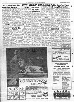 Saanich Peninsula And Gulf Islands Review Wed, August 28, 1963 (Page 8)