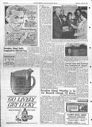 Saanich Peninsula And Gulf Islands Review Wed, August 28, 1963 (Page 6)