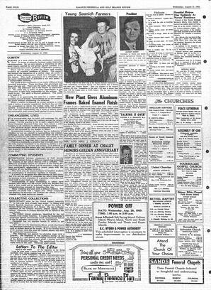 Saanich Peninsula And Gulf Islands Review Wed, August 21, 1963 (Page 4)