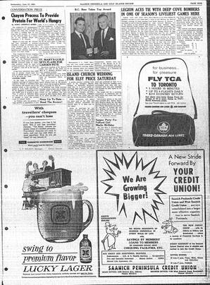 Saanich Peninsula And Gulf Islands Review Wed, June 19, 1963 (Page 9)