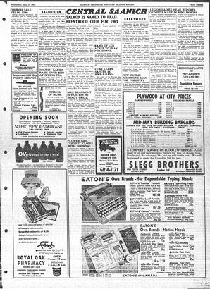 Saanich Peninsula And Gulf Islands Review Wed, May 15, 1963 (Page 3)