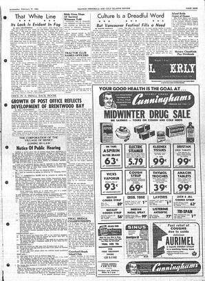 Saanich Peninsula And Gulf Islands Review Wed, February 27, 1963 (Page 9)
