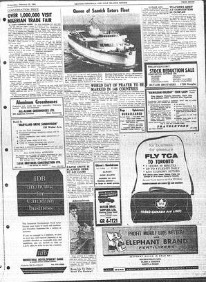 Saanich Peninsula And Gulf Islands Review Wed, February 20, 1963 (Page 7)