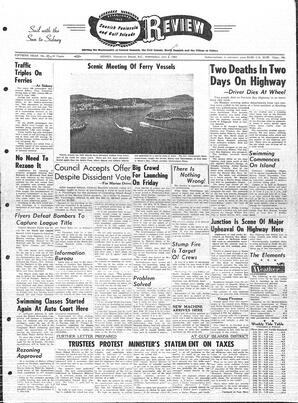 Saanich Peninsula And Gulf Islands Review Wed, July 11, 1962 (Page 1)