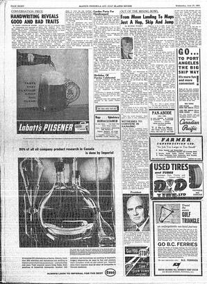 Saanich Peninsula And Gulf Islands Review Wed, June 27, 1962 (Page 8)