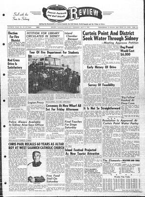 Saanich Peninsula And Gulf Islands Review Wed, April 11, 1962 (Page 1)