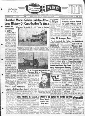 Saanich Peninsula And Gulf Islands Review Wed, January 31, 1962 (Page 1)