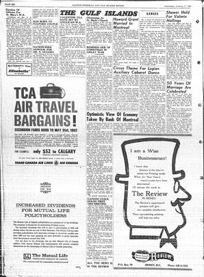 Saanich Peninsula And Gulf Islands Review Wed, January 17, 1962 (Page 6)
