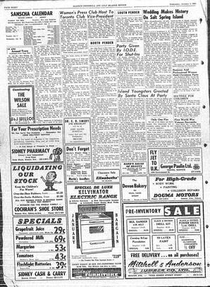 Saanich Peninsula And Gulf Islands Review Wed, January 3, 1962 (Page 8)