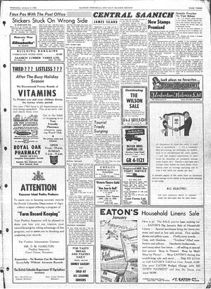 Saanich Peninsula And Gulf Islands Review Wed, January 3, 1962 (Page 3)