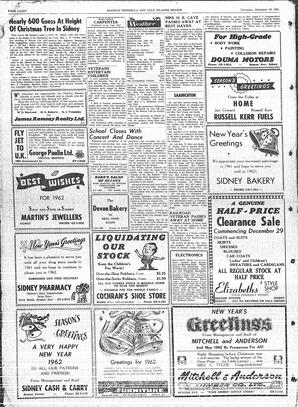 Saanich Peninsula And Gulf Islands Review Thu, December 28, 1961 (Page 8)