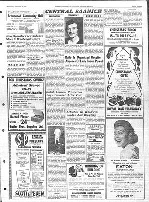 Saanich Peninsula And Gulf Islands Review Wed, December 6, 1961 (Page 3)