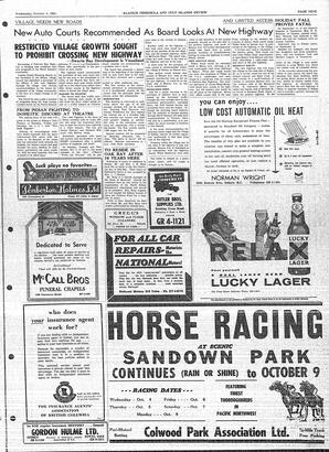 Saanich Peninsula And Gulf Islands Review Wed, October 4, 1961 (Page 9)