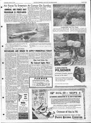Saanich Peninsula And Gulf Islands Review Wed, August 9, 1961 (Page 9)