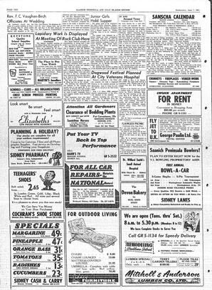 Saanich Peninsula And Gulf Islands Review Wed, June 7, 1961 (Page 10)