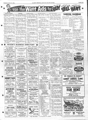 Saanich Peninsula And Gulf Islands Review Wed, March 22, 1961 (Page 5)