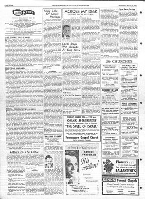 Saanich Peninsula And Gulf Islands Review Wed, March 15, 1961 (Page 4)