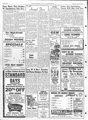 Saanich Peninsula And Gulf Islands Review Wed, March 15, 1961 (Page 2)