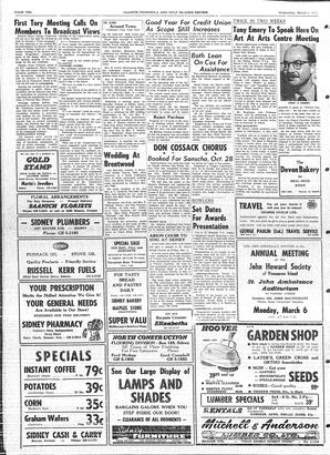 Saanich Peninsula And Gulf Islands Review Wed, March 1, 1961 (Page 10)