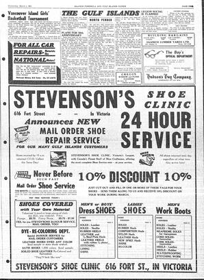 Saanich Peninsula And Gulf Islands Review Wed, March 1, 1961 (Page 9)